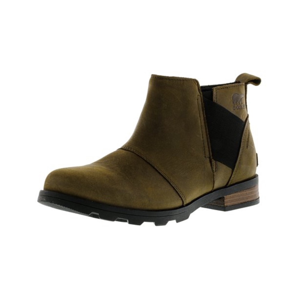 Sorel Olive Green Chelsea Ankle Boots